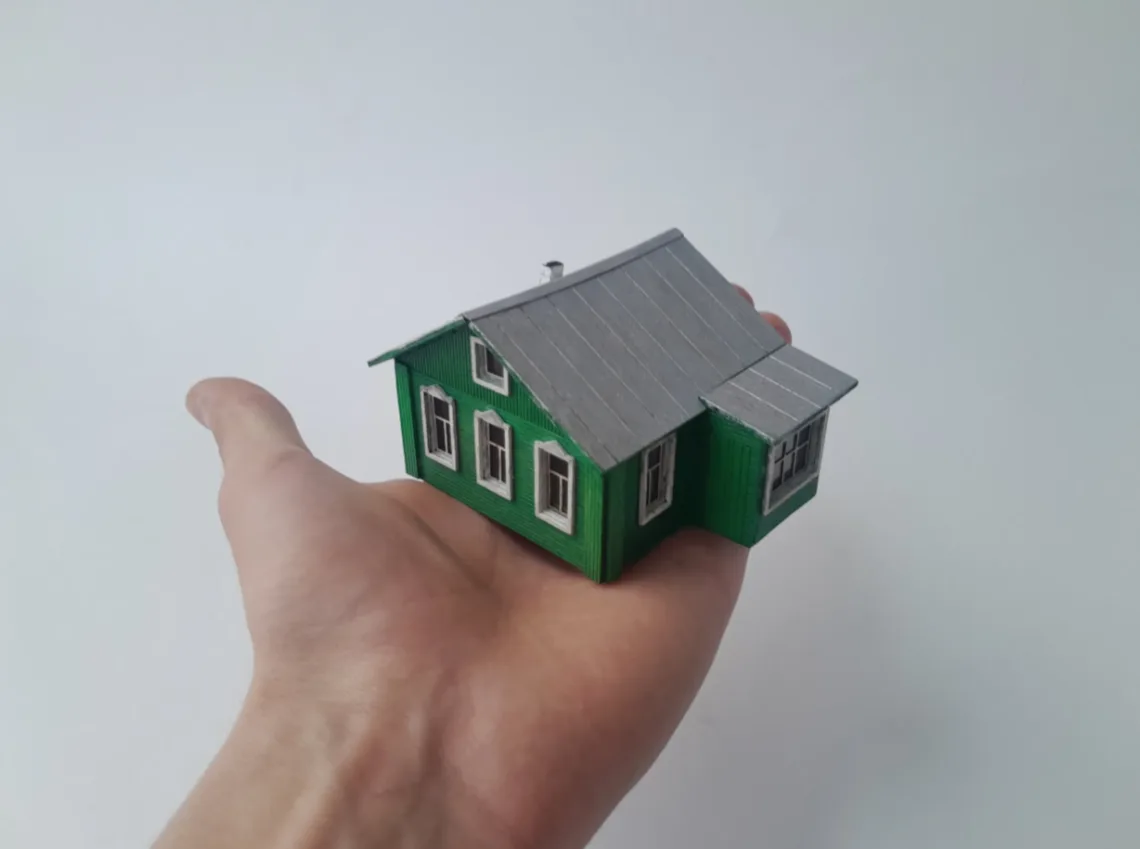 Сельский дом 1:72. Сборная модель.